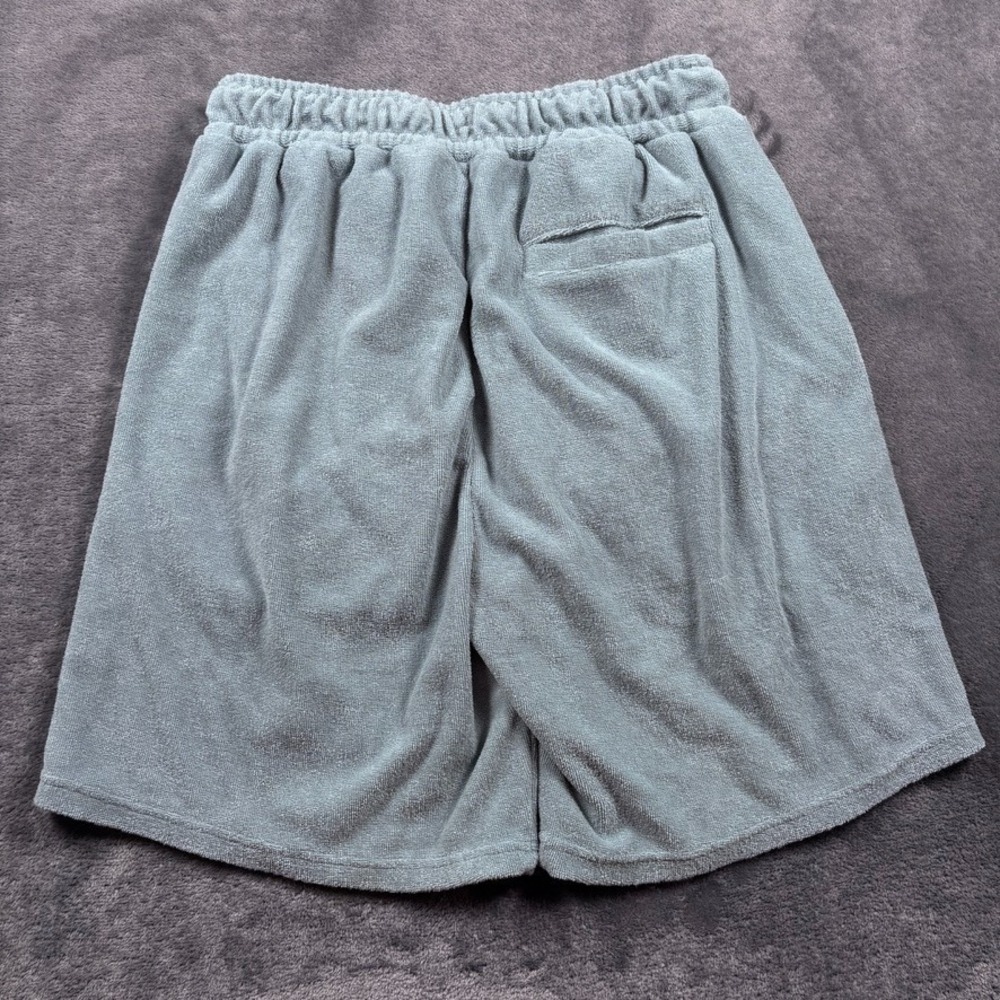 ASRV Shorts Mens Medium Blue Light Sky Towel Terry Relaxed DSG-1094 Casual Gym - Picture 5 of 13